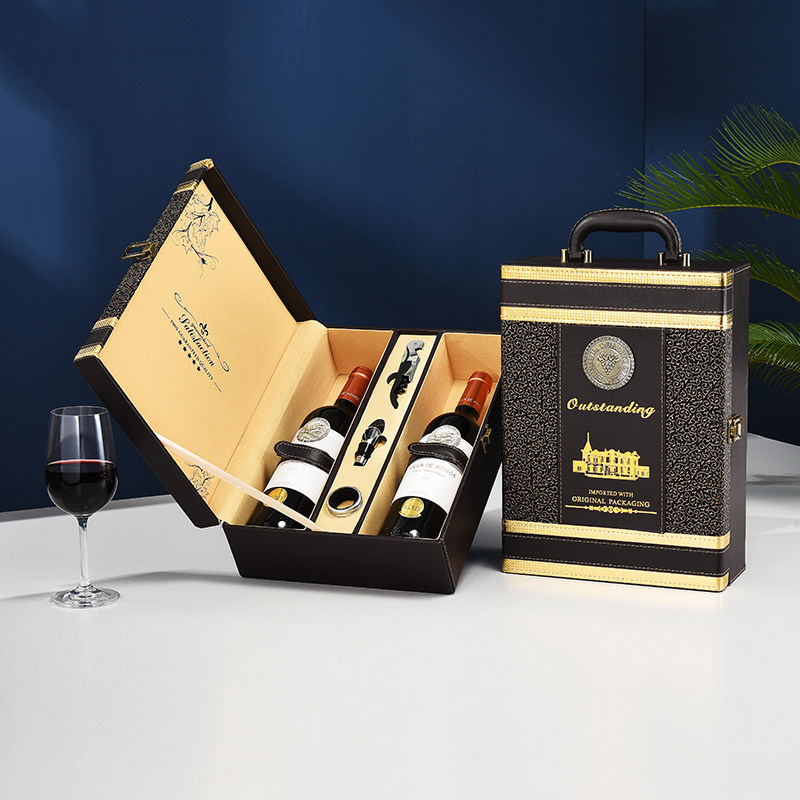 红酒包装加宽双支盒通用葡萄酒号盒只定酒木箱