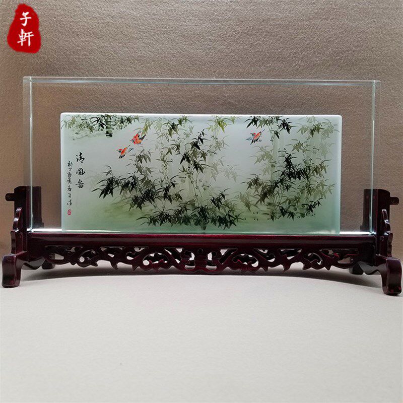 内画屏风中国特色产品 内画屏风 商务庆祝开业礼品