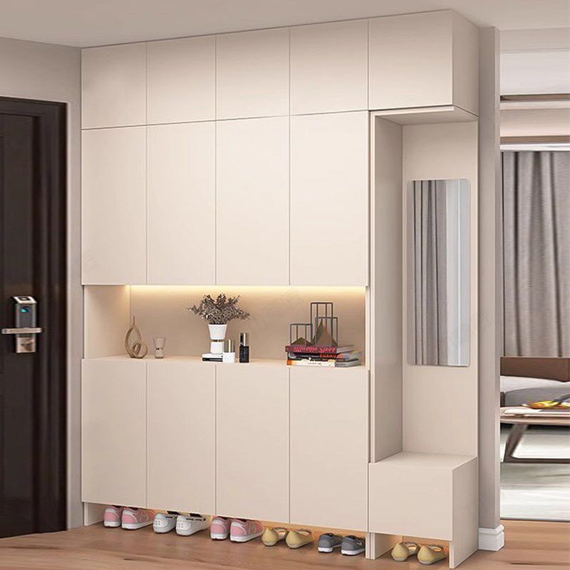 鞋柜家用门口现代简约玄关柜一体靠墙收纳储物柜子入户门厅柜
