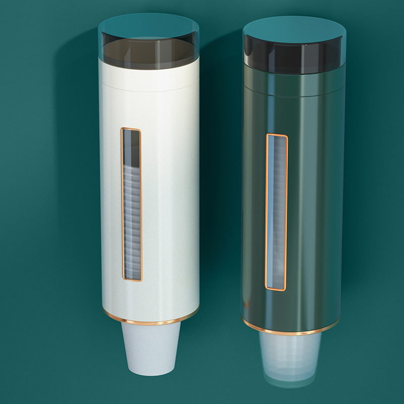 放杯架装水杯纸杯挂壁家用一次性杯子自动取杯器饮水机高级取杯器