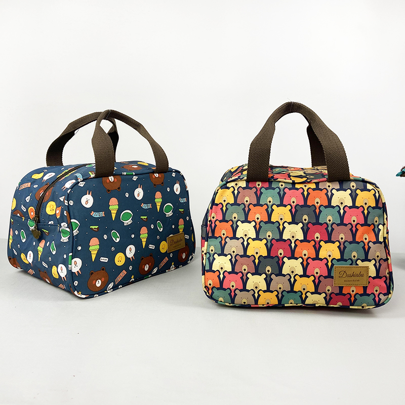 上班族带饭包饭盒袋大容量铝箔防水加厚保温袋学生卡通手提便当包