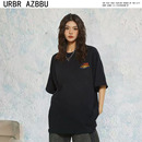 男女同款 URBR 夏季 AZBBU官方正品 纯棉宽松潮牌休闲T恤 2025新款