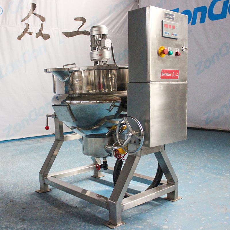 厂家不锈钢可倾斜夹层锅大型卤煮锅升温快节能型夹层锅