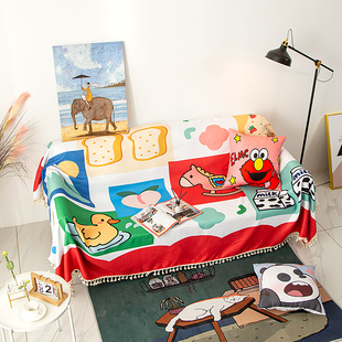 网红少女心沙发垫可爱风沙发扶手巾 全盖布套子沙发罩滑加厚