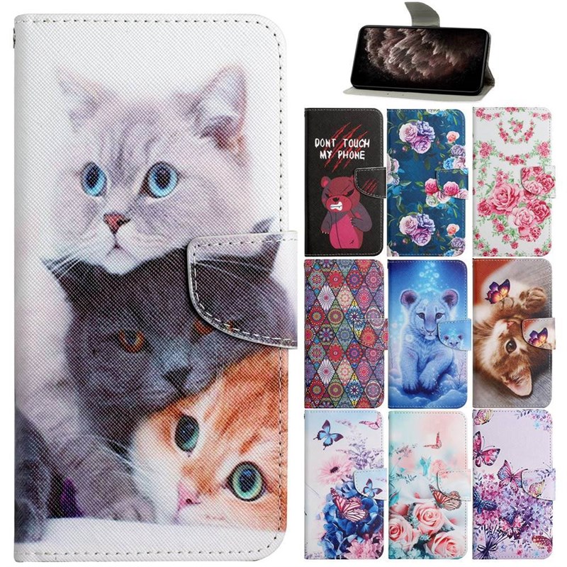 Leather Book Case for OPPO A74 A16 A54 A92 A31 A93 A73 A53 A