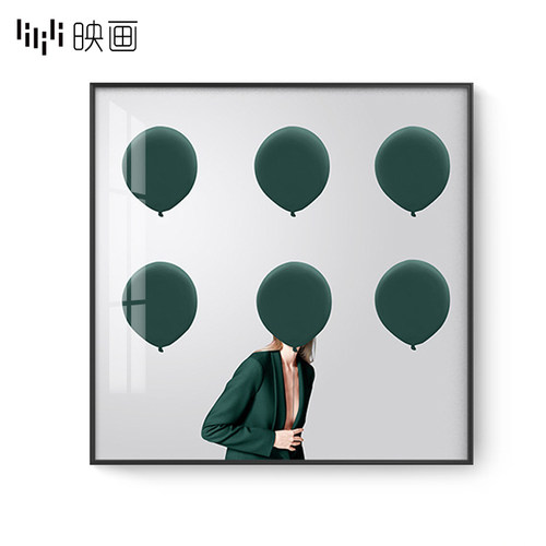 现代简约画个性画人物壁画背景墙组合画餐厅挂画
