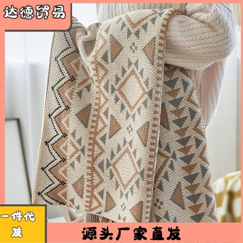 毛毯加厚针织波室午睡空调毯沙发毯婴儿毛毯子披肩盖毯针织,床上用品,休闲毯/毛毯/绒毯,淘宝优惠券,粉丝福利购,淘宝优惠卷