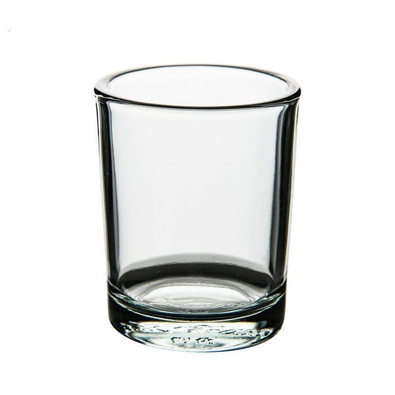 二两半白酒杯玻璃套装家用一口小酒杯一两防摔钢化杯啤酒杯子水杯