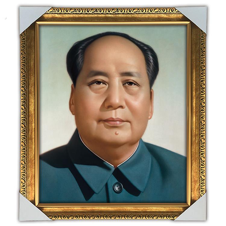 毛席像画装饰挂饰东泽伟人中堂画像客厅主卧玄关壁纸强画72版画纸