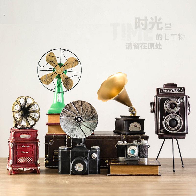 复仿古模型超市美陈摆件创意摄影道具家居书架电视柜怀旧软装饰品