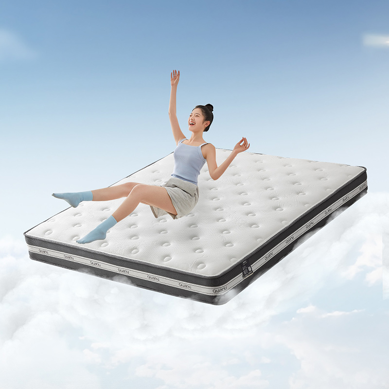 全友家居卧室双人独袋弹簧床垫卧室家用进口乳胶床垫硬垫子席梦思