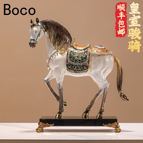 Boco马到成功皇室骏骑摆件装饰品