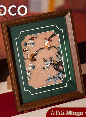 Boco中式苏绣摆件特色刺绣纪念品