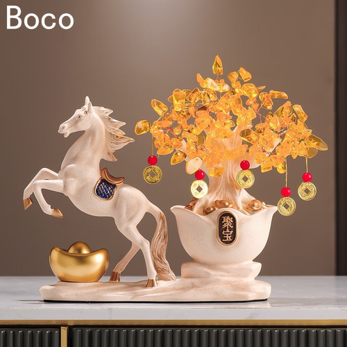 BOCO新中式马上有钱发财树摆件