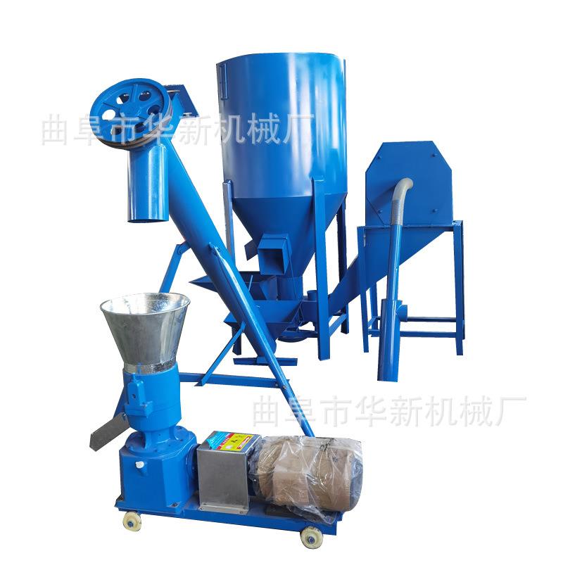 小型家用家禽挤压机豆杆玉米饲料颗粒机平模颗粒饲料机