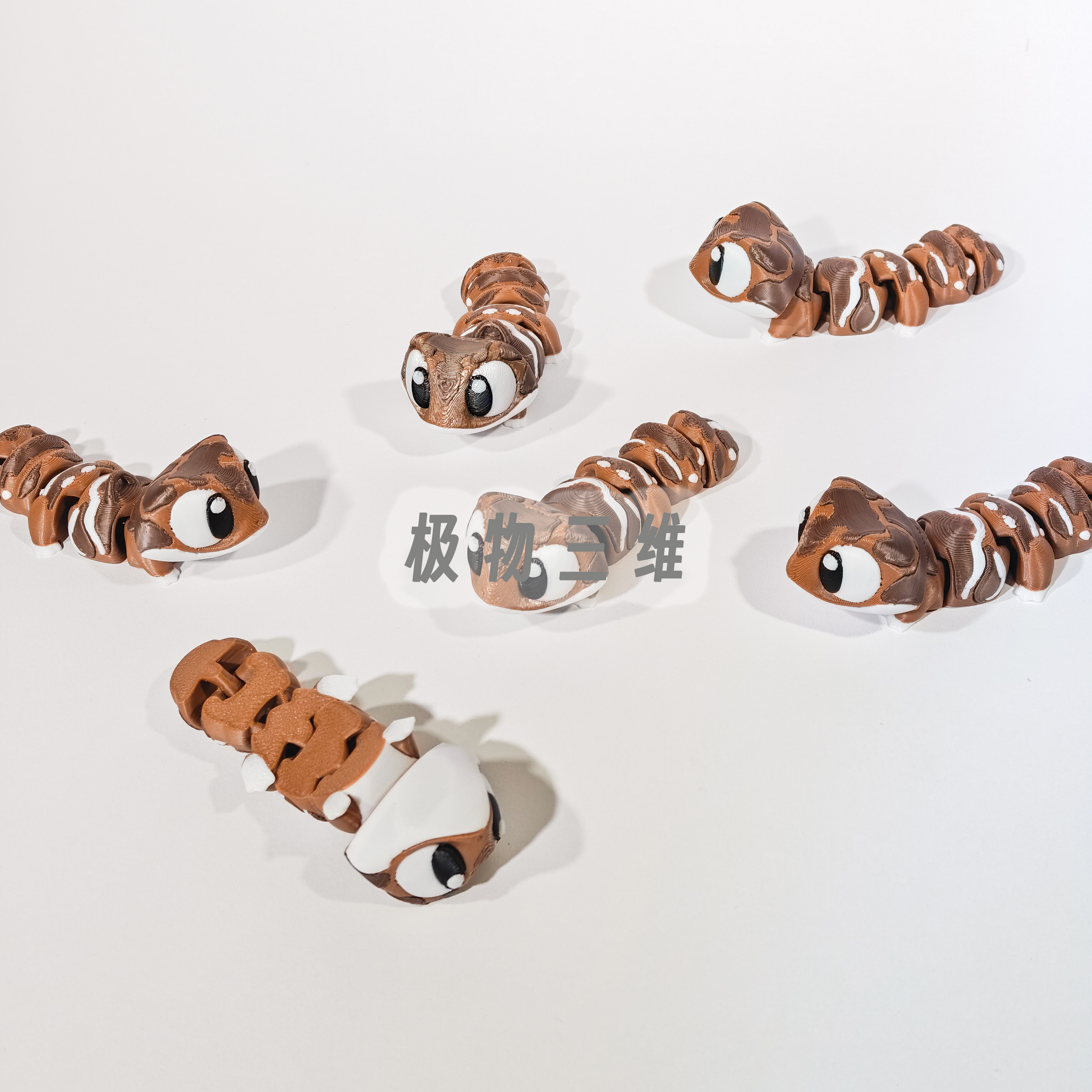 3D打印关节可动瘤尾豹纹守宫