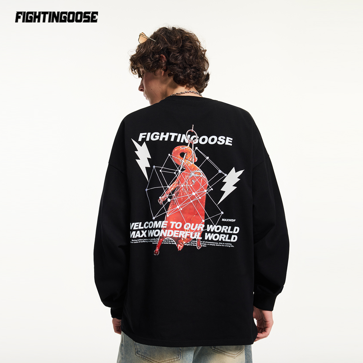 美式高街小众设计感烧鹅刺绣T恤