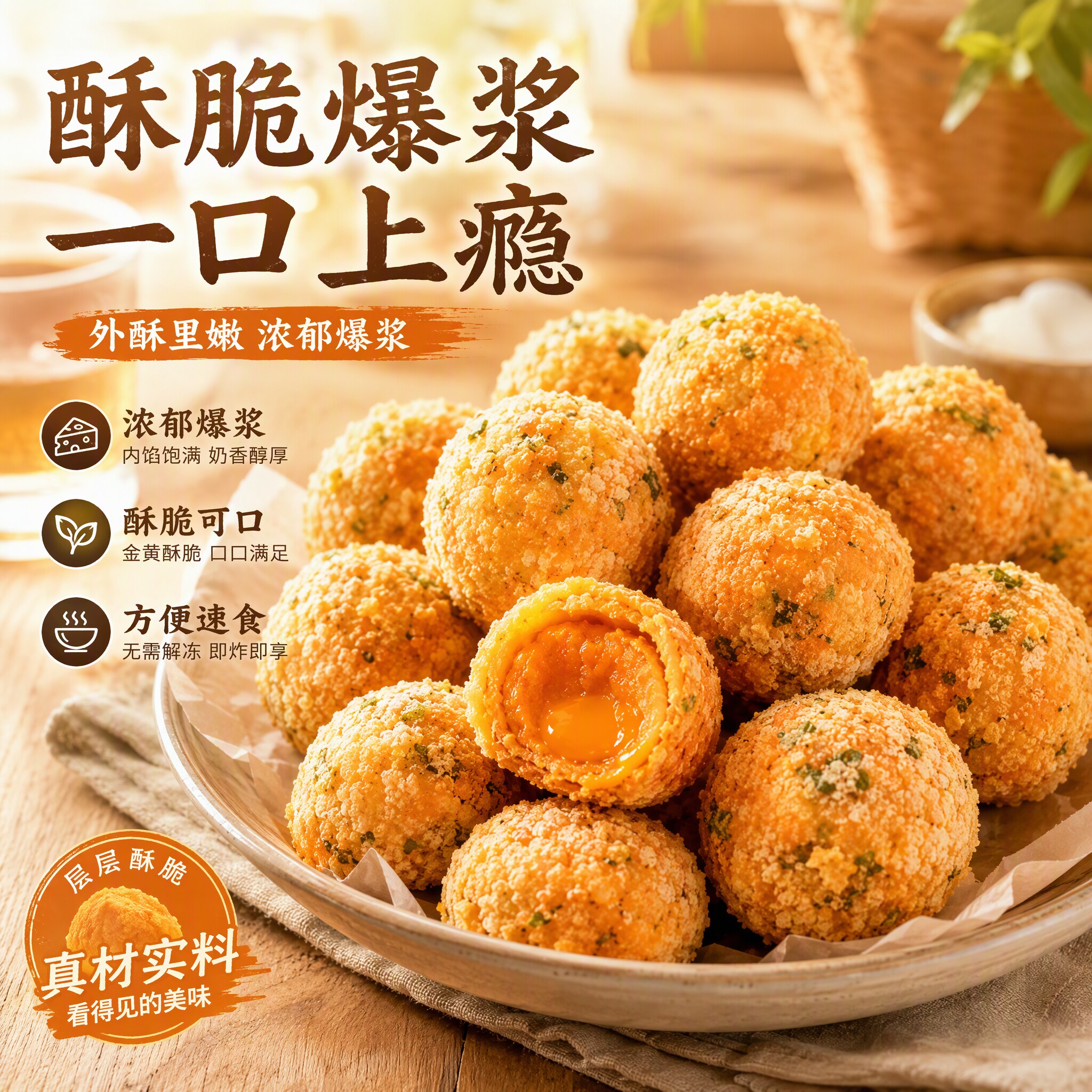 潮汕特产网红蛋黄酥反沙咸蛋黄