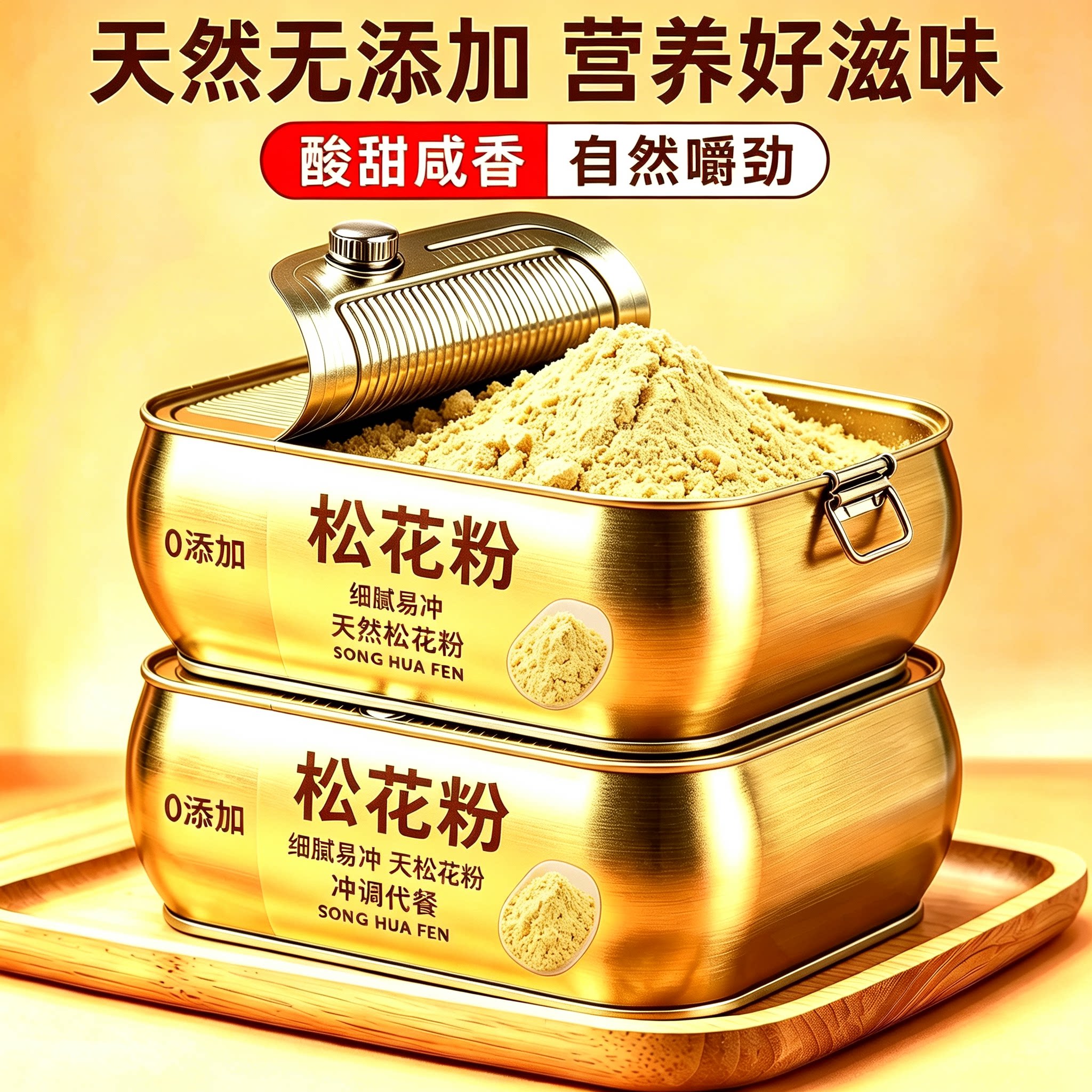 长白山松花粉新货天然野生正品中药材特级食外用破壁松花粉
