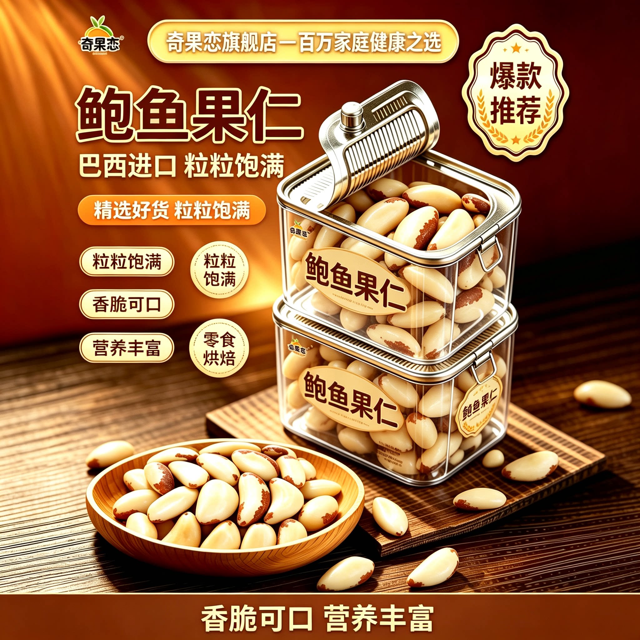 正宗无添加巴西坚果补硒原味图片