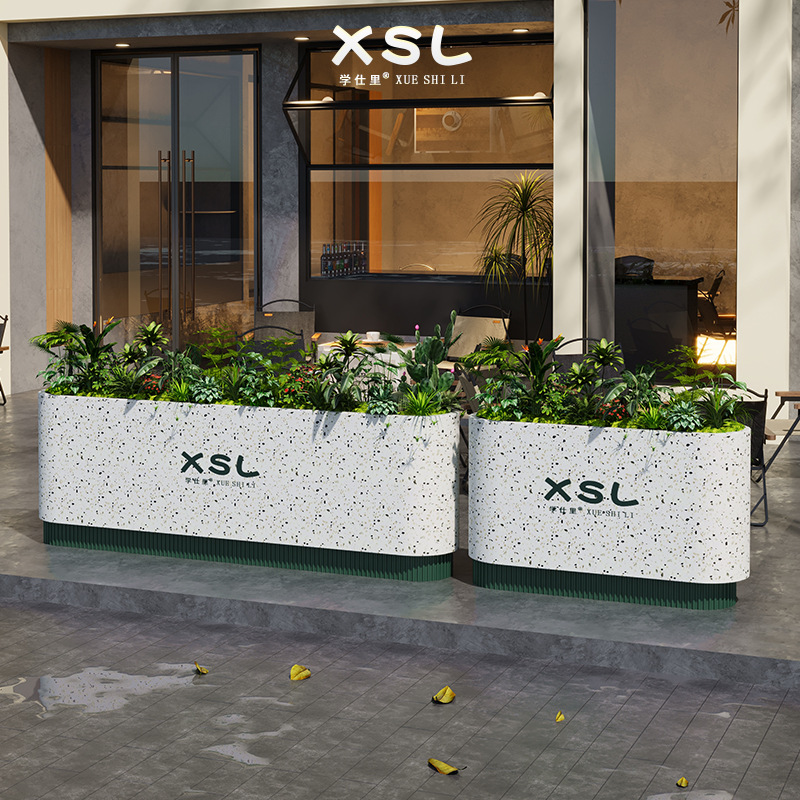 多功能户外花坛简约庭院户外防潮种植箱公园商业街可移动花箱组合