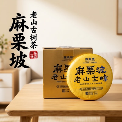【鑫凤凰精选】2025年麻栗坡老山主峰古树挑采普洱生茶茶饼200g