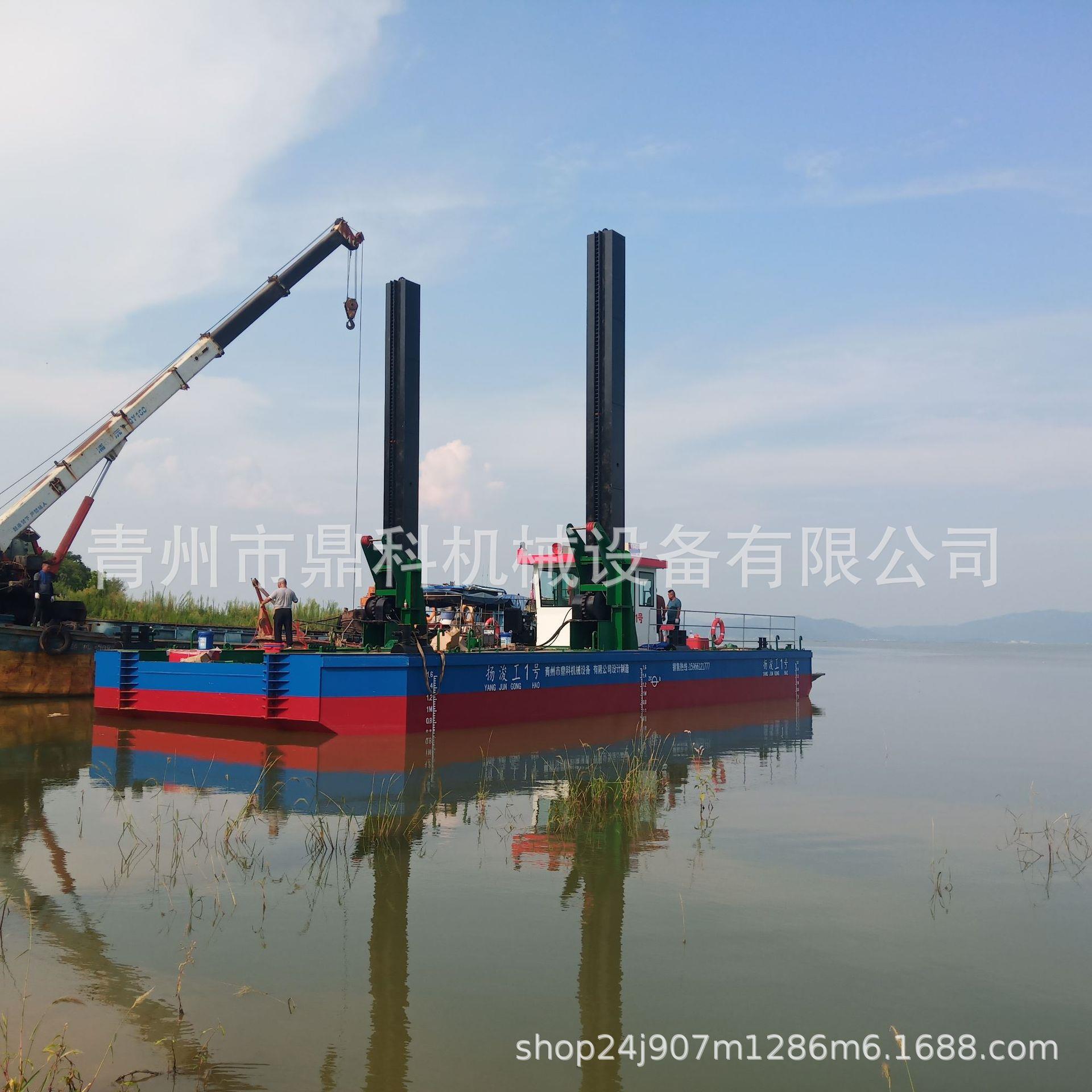 淤挖机平台船OSX泥清淤掘机挖船水上清淤船疏浚挖泥挖船清机械