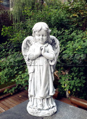 欧式玻璃钢人物雕塑艺术品客厅户外落地摆设可定制作女孩与动物