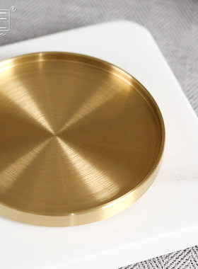 大理石香薰摆件托盘轻奢酒店专用卫生间洗漱台精致高端小首饰托盘