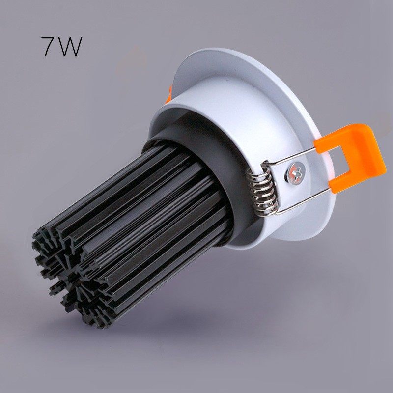 led小射灯嵌入式3W5W7W开孔5.5公分6cm60 55mm可调cob牛眼聚光灯