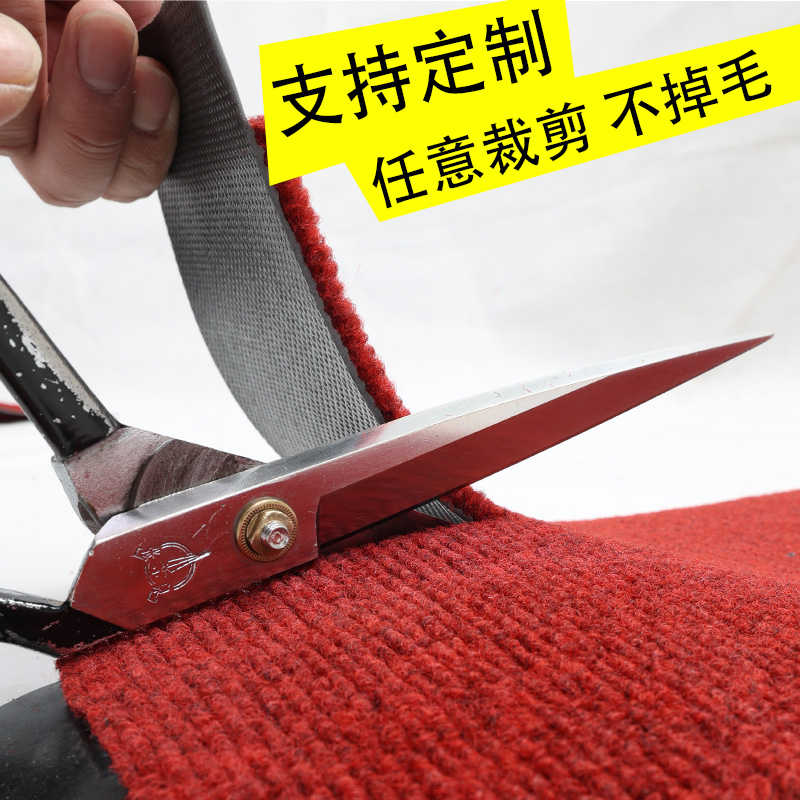 入户门耐脏免洗可裁剪除尘防滑吸水家用地垫地毯门垫定制logo图案