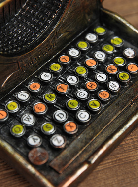 复古老式打字机模型美式乡村创意摆件咖啡厅酒吧服装店摆设装饰品