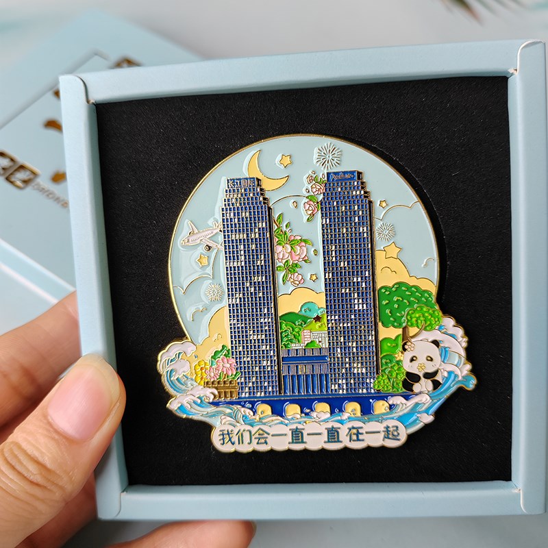 重庆长江国际十八楼夜光冰箱贴装饰磁贴旅游纪念品送同学伴手礼物