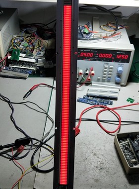 可拼接(代慈翻板液位计)红色LED光柱 4-20mA远传 带铝型材固定