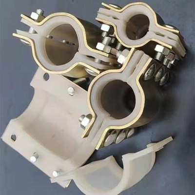 耐高温硅胶钢板哈夫节热水管快速接头管道堵漏器抢修节夹板抱箍