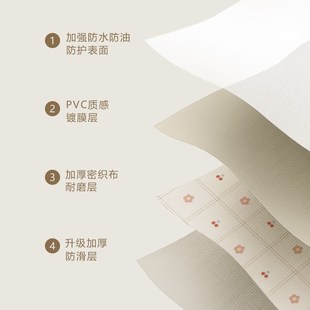 pvc桌布防水防油免洗书桌高级感ins风餐桌台布茶几桌垫布长方形