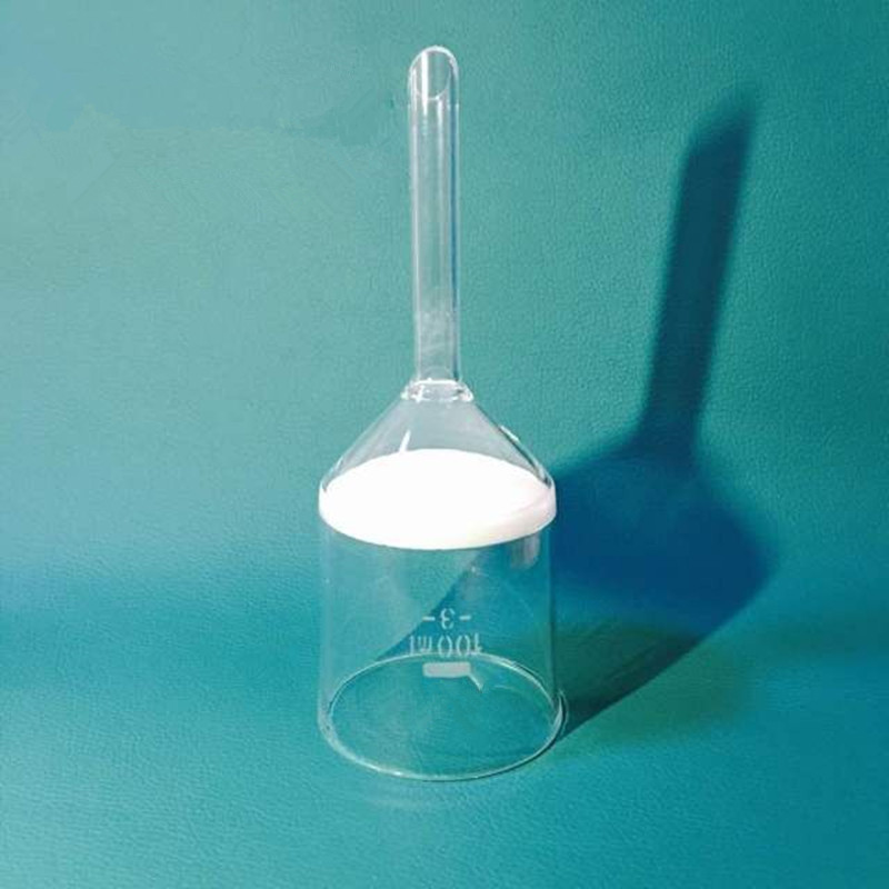 玻璃砂芯漏斗 实验室垂熔漏斗砂芯坩埚抽滤垫G3 G4抽滤瓶过滤装置
