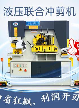 Q35Y联合冲剪机价钱供应新型液压槽钢剪切数控机械钢结构多功能