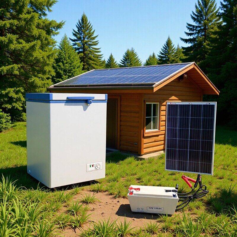 新款太阳能冰柜108L直流冰柜太阳能冰柜冷柜12V24V冰