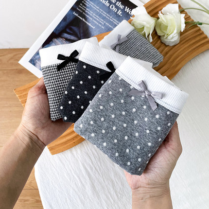 YOIKOOBEAN女士内裤女生2025新款纯棉7A级抗菌美式性感三角短裤衩