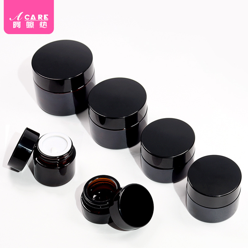 分装瓶/膏霜瓶A1pq808-面霜玻璃化妆品空瓶粉底液乳液瓶便携旅行