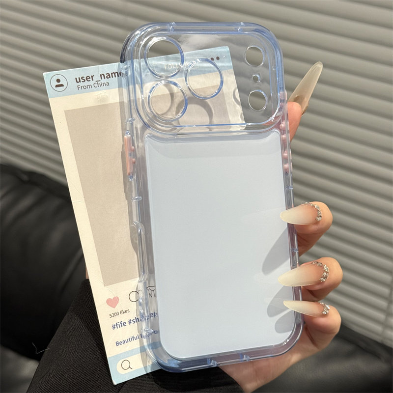 蓝色适用于17苹果17/16promax小胖妹二合一手机壳iPhone15PRO新款13pro/12苹果14promax防摔11个性16Plus15套