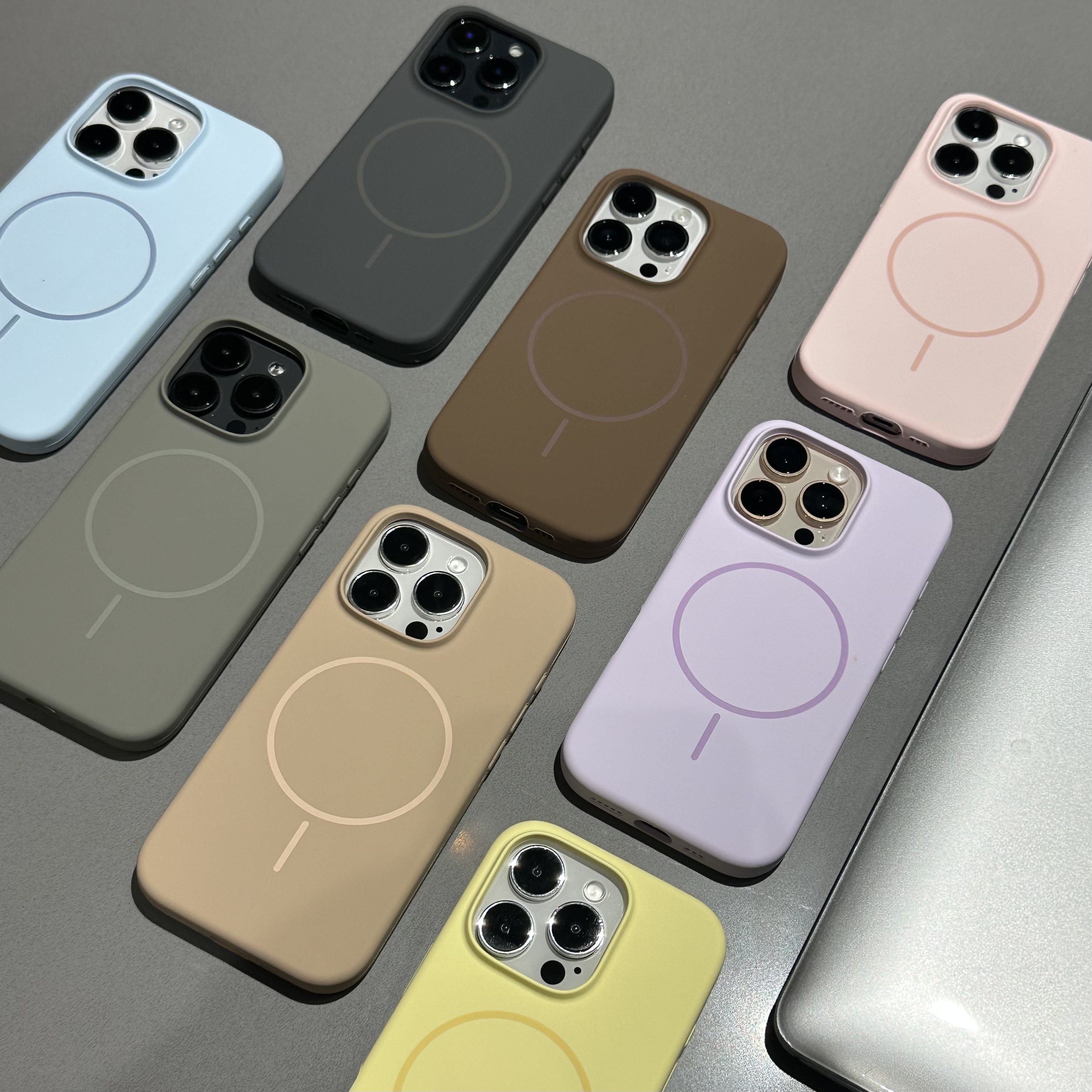 纯色简约【大孔液态磁吸】适用iPhone16promax全包iPhone17pro新款苹果15promax/14手机壳ip13防摔1211保护套