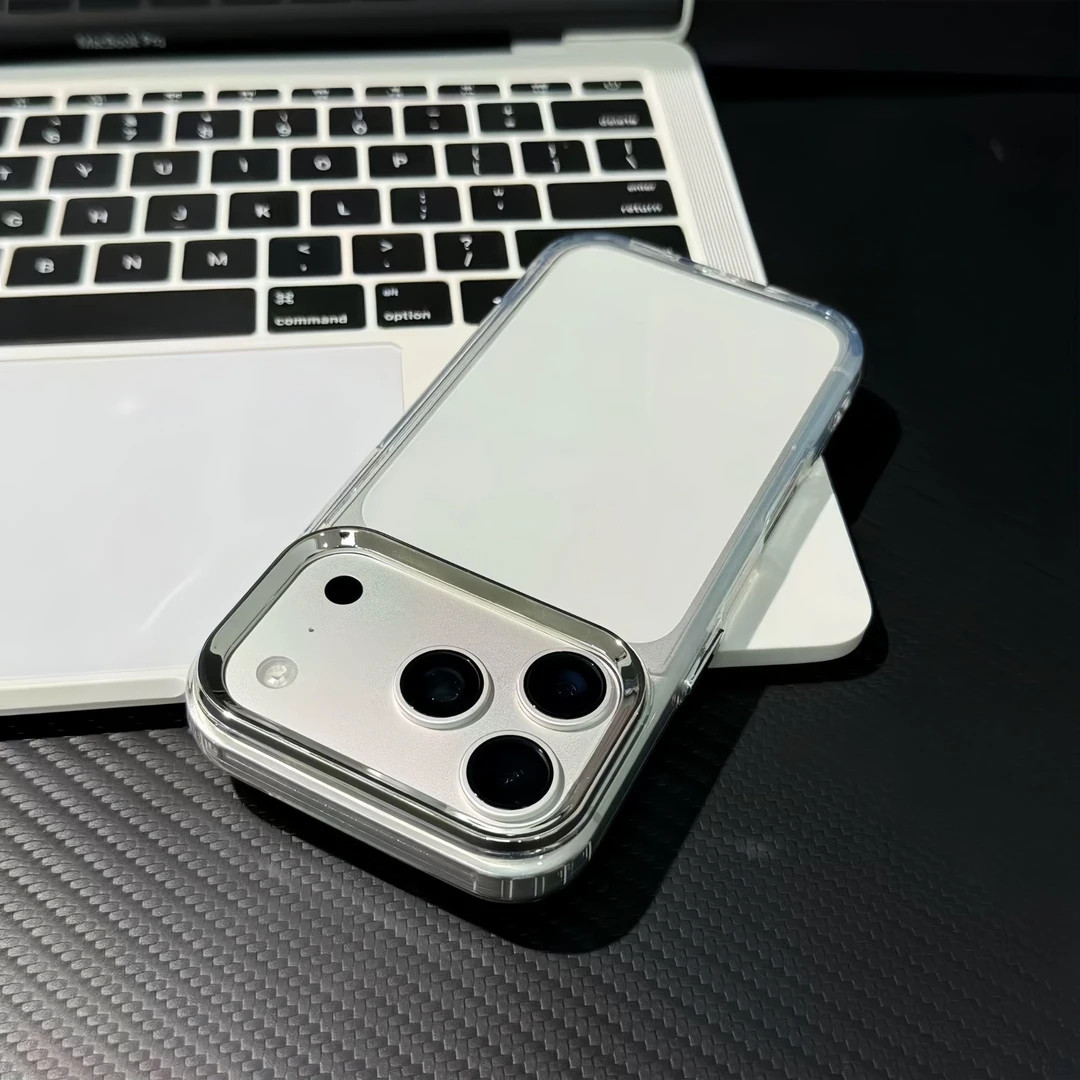 轻奢靓眼壳适用iPhone17promax/16plus/15pro/14金属框手机壳苹果13极简ip17AIR透明12PROMAX/11保护套14plus