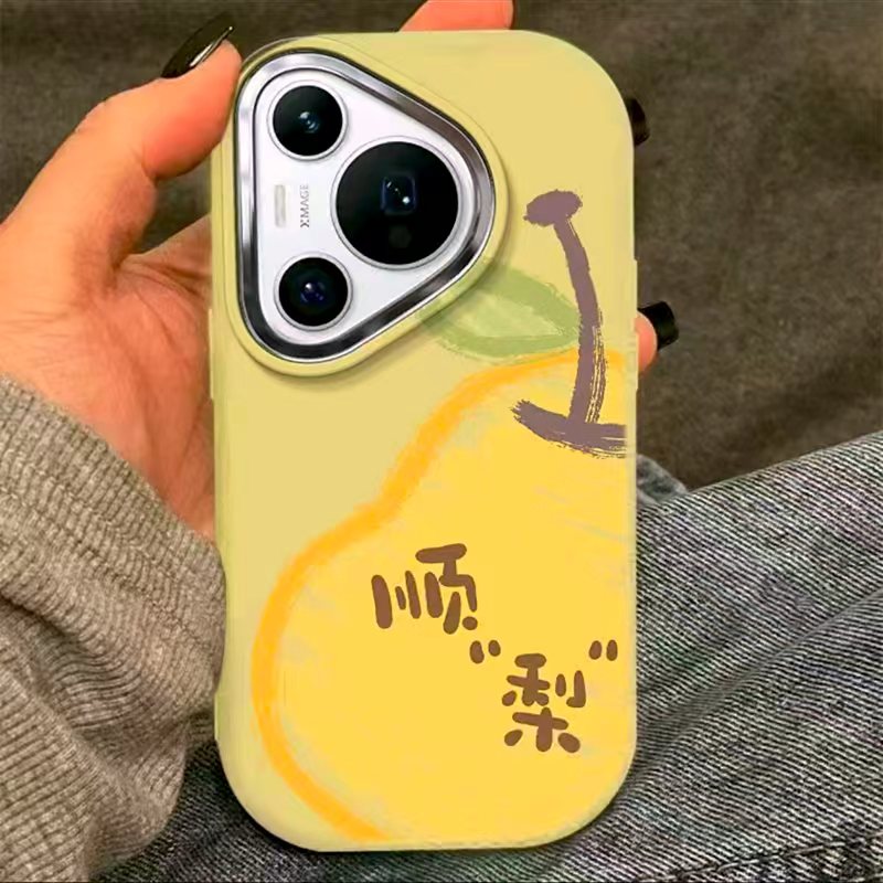 涂鸦顺梨适用于17苹果/华为/vivo/小米/oppo手机壳iPhone17promax/16镜框小胖妹ip15/14/13/12小米17Mate70软