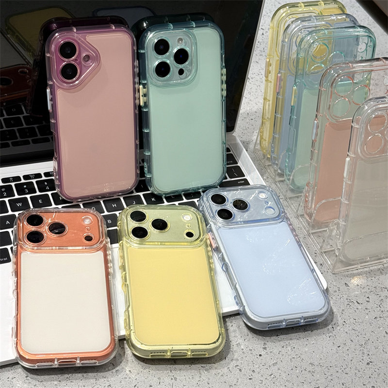 纯色适用于17苹果17/16promax小胖妹二合一手机壳iPhone15PRO新款13pro/12苹果14promax防摔11个性16Plus15套