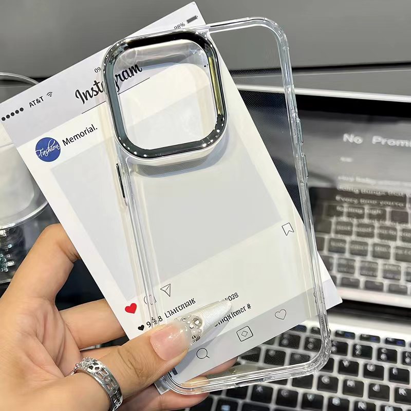 个性透明靓眼壳适用17iPhone17promax/16plus/15pro/14手机壳苹果13极简ip17AIR透明12PROMAX/11保护套15PLUS