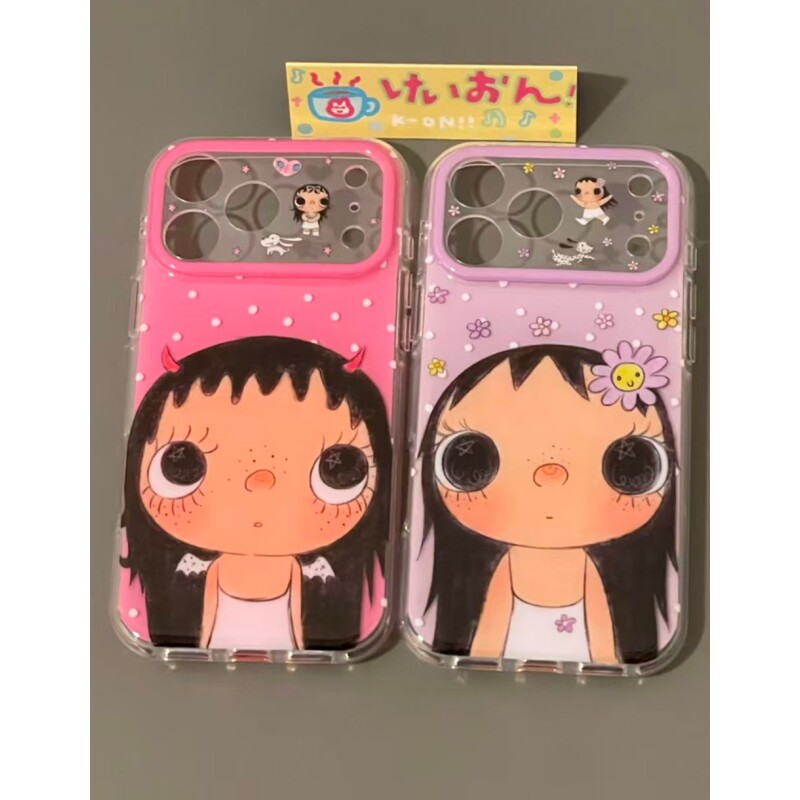 紫花恶魔小玉适用于17iPhone17promax/16plus/15pro手机壳苹果13白色精孔ip17AIR新款12PROMAX11保护套15防摔