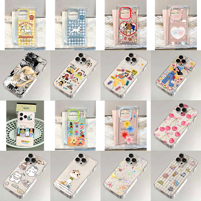 班港新款趣味卡通可爱苹果17/16promax手机壳iPhone15/14/13创意12pro透明11防摔14plus硅胶17air软套