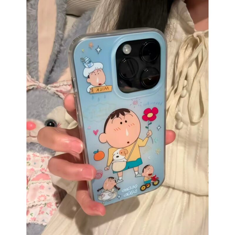 ins风趣味卡通苹果安卓手机壳